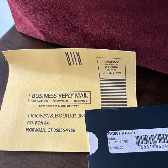 🍂🍁Perfect Fall Bag - Dooney and Bourke Alta Via Joelle in Bordeaux🍂🍁 - Picture 8 of 16